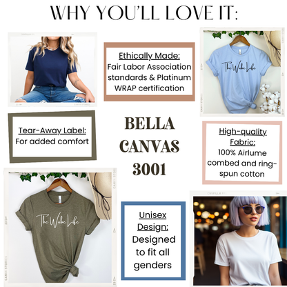 The World Looked Better When You Were In It Bella Canvas 3001 T-Shirt