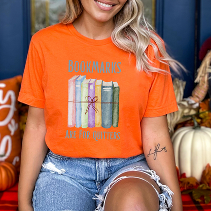 Orange BC 3001 literary tee. Bold color for a bold show of your bookish pride. 