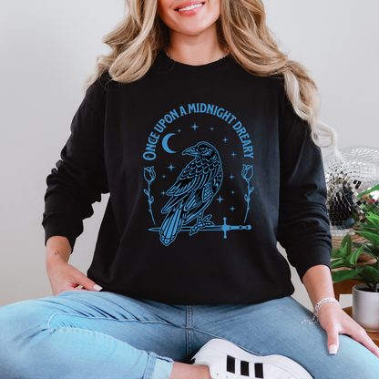 Once Upon A Midnight Dreary Comfort Colors Long Sleeve T-Shirt