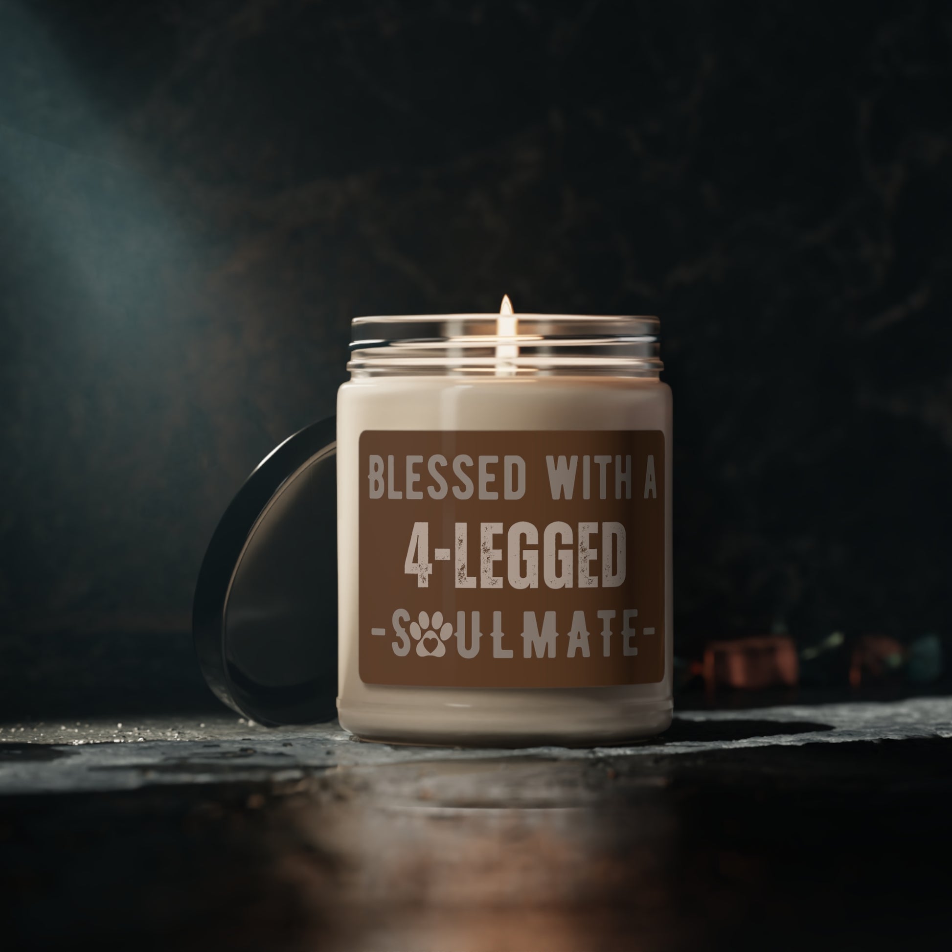 Celebrate your love for dogs with this perfectly-expressed scented soy candle