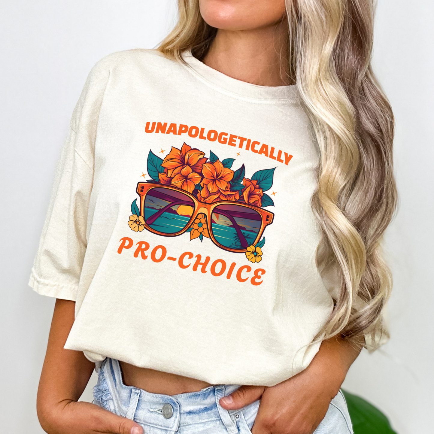 Unapologetically Pro-Choice Beachy Comfort Colors 1717 T-shirt