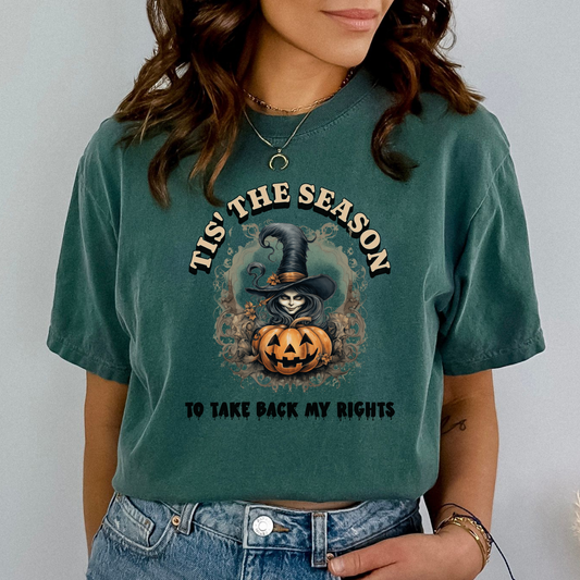 Tis The Season To Take Back My Rights Comfort Colors 1717 T-shirt