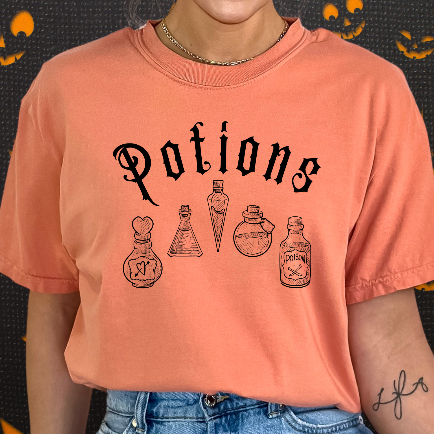 Terracota Potions Halloween Comfort Colors 1717 t-shirt, makes an excellent tee for teachers and nurses this fall season