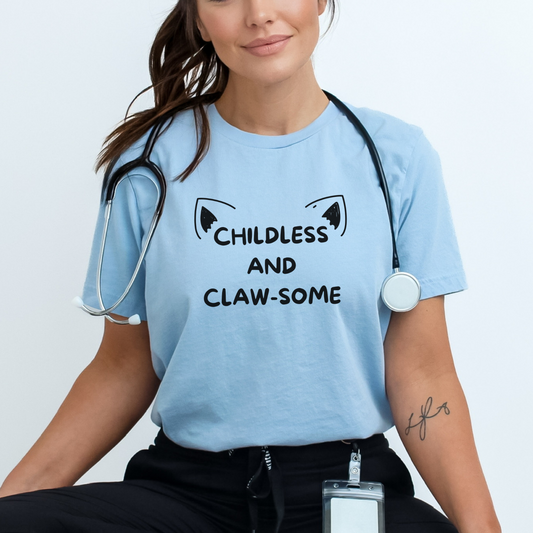 Childless And Claw-some Bella Canvas 3001 T-Shirt