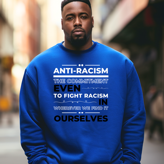 Anti-racism Commitment Gildan 18000 Mens (Unisex) Sweatshirt